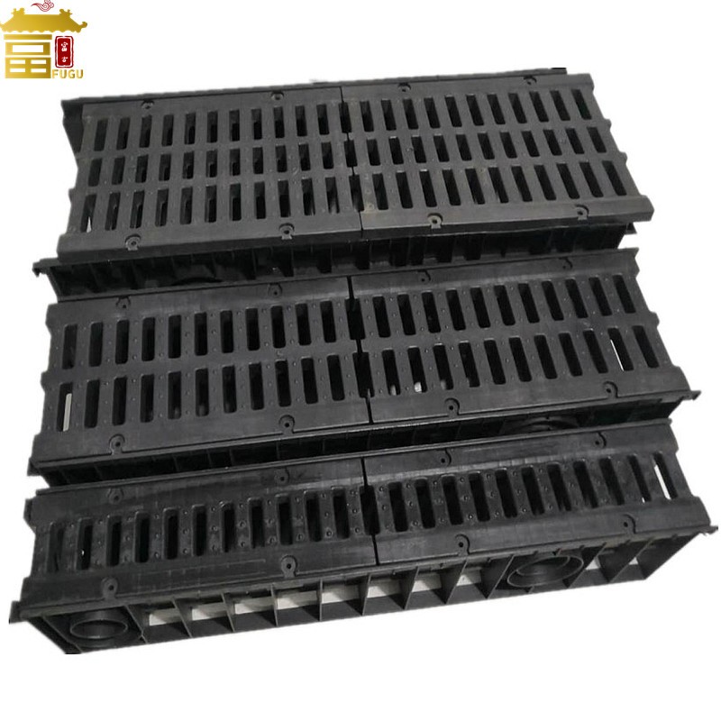 FUGU HDPE Drain ChannelSurface Water Drainage with Plastic Drain Cover