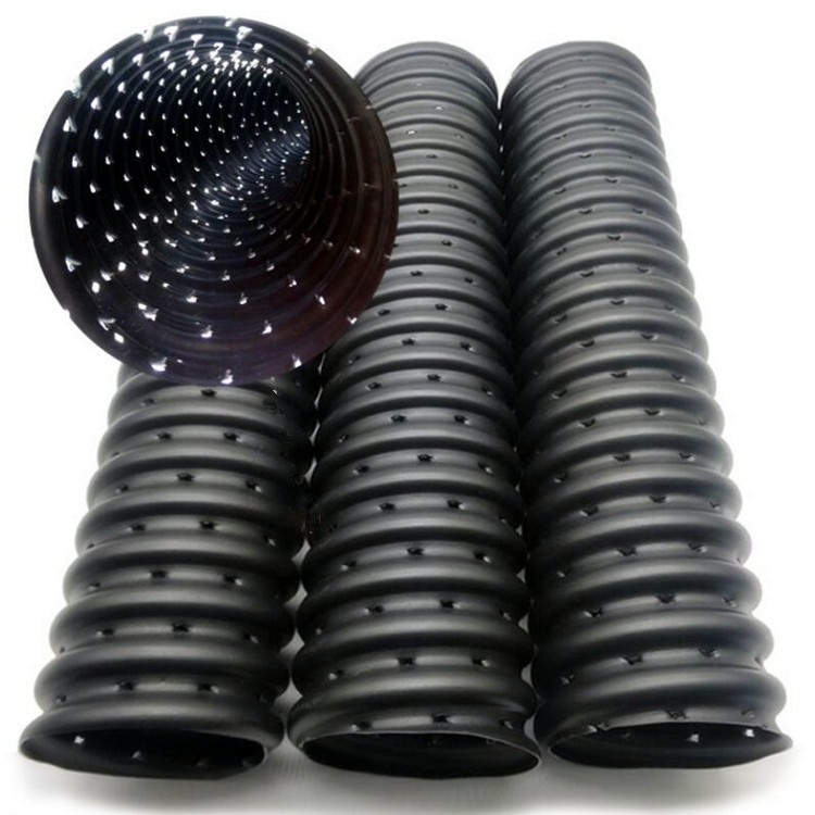 Hard Permeable Seepage Perforated Bellows Blind Pipe Drain Filtering Pipe - 副本